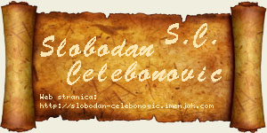 Slobodan Čelebonović vizit kartica